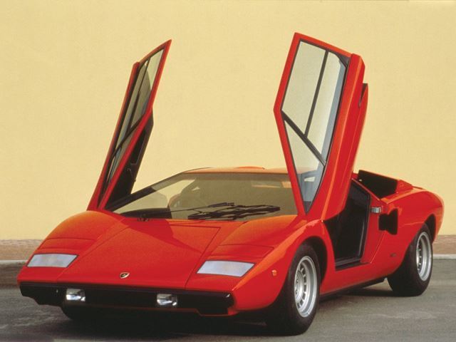  Old and red Lamborghini