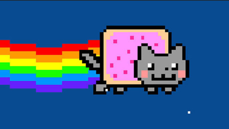 nyan cat, meow